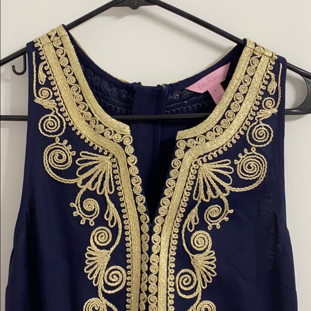 lilly pultzier gold detailed dress!